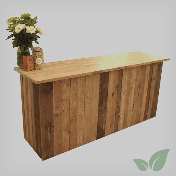 Rustic Wooden Bar Front / Table Top