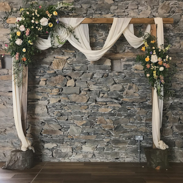 Rustic Wooden Wedding Arch