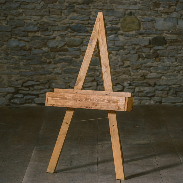 Wooden Easel with Flower Trough 